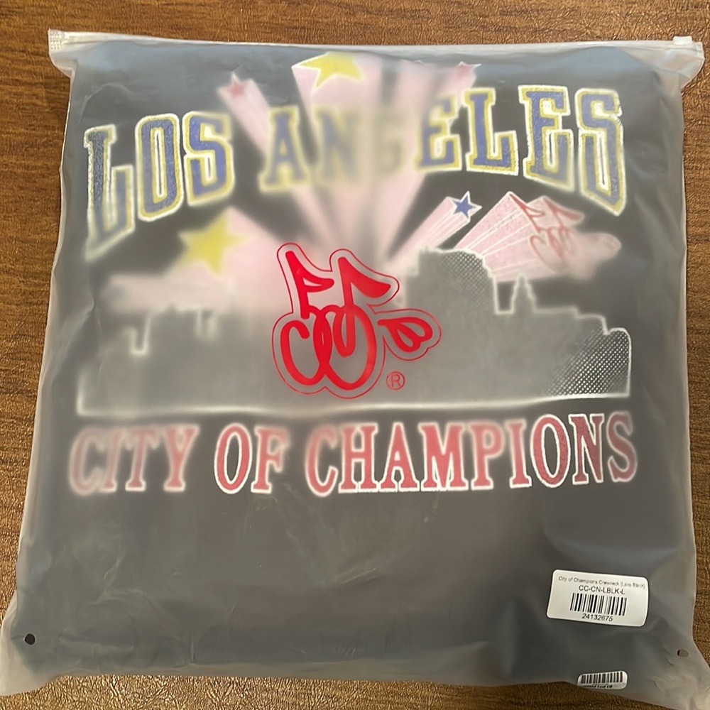 Cherry LA City of Champions Crewneck Lava Black Size Large - Picture 4 of 5